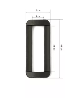 Регулятор ш.3,8см 100шт (черный) арт. МРОЛП-2-1-42227