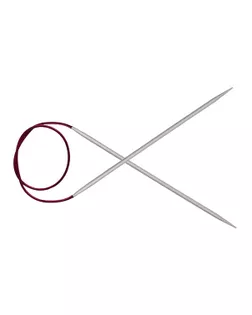 Knit Pro Спицы круговые Basix Aluminum 5,5мм/80см (серебристый) арт. ИВЗ-219-1-45460