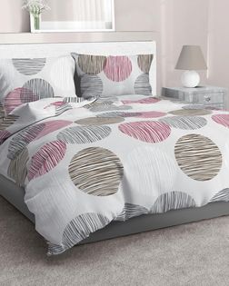 Бязь Премиум 220 см набивная "Тейково" рис 50186/3 "Пинг понг на сером" арт. БГ-338-1-1893.258