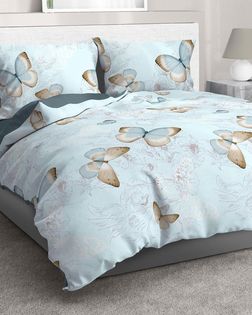 Бязь Премиум 220 см набивная "Тейково" рис 50218/3 "Лаверна" голубой арт. БГ-330-1-1893.252