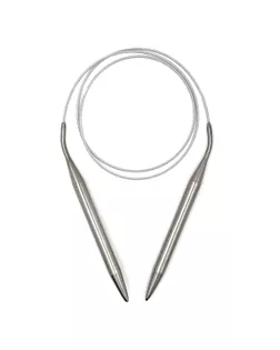 Спицы для вязания круговые Maxwell Gold металлические на тросике д.10мм /100см арт. ИВЗ-228-1-45761