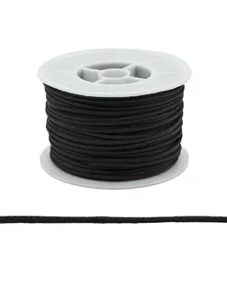 Шнур атласный для воздушных петель д.0,2см уп.45,7м (черный) арт. ШДА-4-1-41803