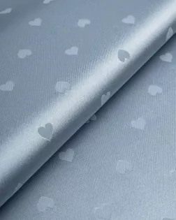 Атлас жаккард "Моар" сердца арт. БЛ-7-2-7036.033