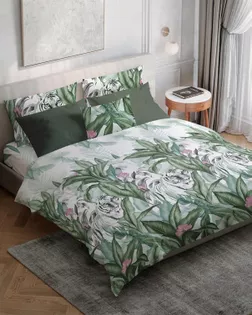 Бязь Премиум 220 см набивная   рис 72014/1  "Тигр" арт. БГ-409-1-1893.316