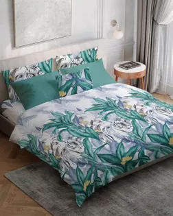 Бязь Премиум 220 см набивная   рис 72014/2  "Тигр" арт. БГ-410-1-1893.317