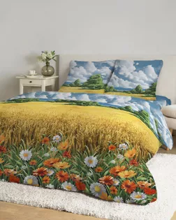 Бязь Премиум 220 см набивная   рис 72044/1   "Родные просторы" арт. БГ-462-1-1893.354