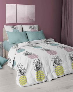 Бязь Премиум 220 см набивная "Тейково" рис 7240/1 "Пина Колада" арт. БГ-333-1-1893.255