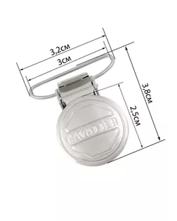 Зажим для подтяжек ш.3см, 10шт арт. КА-25-1-31850