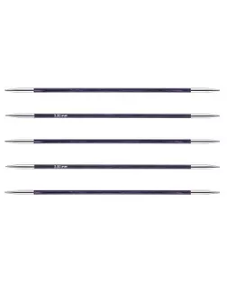 Спицы чулочные Knit Pro 29033 Royale 3мм/20см ламинированная береза уп.5шт (фиолетовый) арт. ИВЗ-253-1-45845