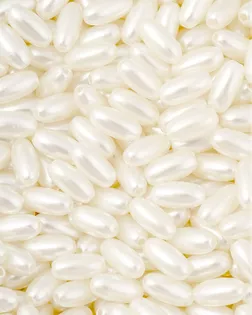 Бусы под жемчуг "рис" р.0,8х0,4см 100г арт. БЖР-57-2-40878.002