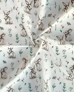 Зайчики (Муслин набивной) арт. МЛН-34-1-Б00454.016