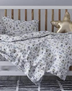 Бязь арт. 262 набивная  шир.150 пл.138+-7  рис. 099  Полосатые мишки  вид  9 б/з арт. ХВ-1221-1-Б00431.088