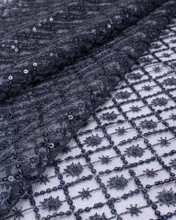 Вышивка на сетке с пайеткой Ромб арт. ПАЙ-23-3-20735.003