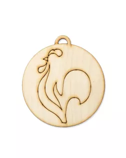 Деревянная заготовка "Петух" д.12 см арт. ТЗД-76-1-32992