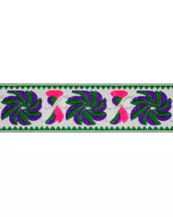 Тесьма жаккард ш.3,3см (уп=7м) арт. ТЖО-24-1-30917.006