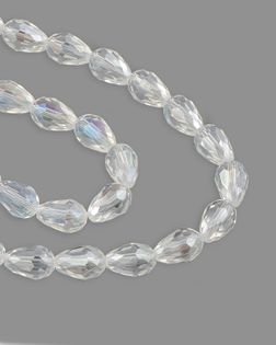 Бусы хрусталь "Капля" р.0,8x1,2 см (1 уп = 2нити ~120 бусин) арт. БСТ-40-8-18563.008