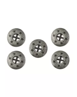 Пуговицы металл 22L д.1,4см (50шт) арт. ПМ-225-1-31606