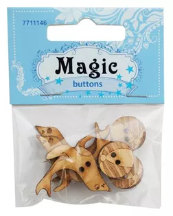 BBL010-MX-P2 Набор пуговиц 'Морские котики', упак./6 шт., Magic Buttons арт. АРС-45631-1-АРС0001054501 BBL010-MX-P2 Набор пуговиц 'Морские котики', упак./6 шт., Magic Buttons арт. АРС-45631-1-АРС0001054501