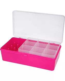 ТИП-6 Коробка с 9 катушкодержатели и вкладышем 210*110*65 мм (малиновый) арт. АРС-53685-1-АРС0001184633