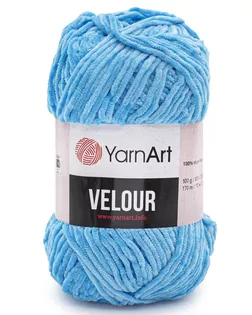 Пряжа YarnArt 'Velour' 100г 170м (100% микрополиэстер) (850 бирюза) арт. АРС-51762-1-АРС0001233733