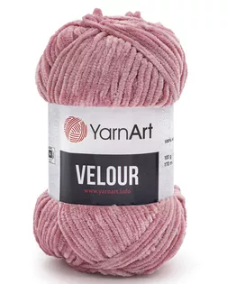 Пряжа YarnArt 'Velour' 100г 170м (100% микрополиэстер) (862 пыльно-розовый) арт. АРС-51763-1-АРС0001233735