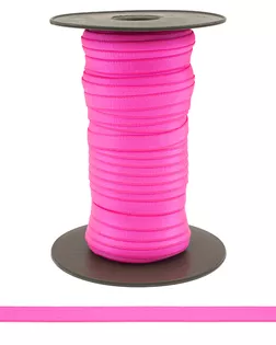 ML177.010 Лента бретельная блестящая 6,95гр/м, эластичность 60%, 10мм*50м (фуксия люминесцентный) арт. АРС-57474-1-АРС0001241320