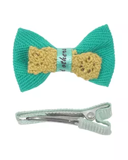 29351 Набор Б-004 мини бантик+заколка (221/1344) 35мм/35мм (зеленый/мятный) арт. АРС-48490-1-АРС0001247576