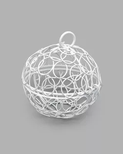 Шарик Y-650/1 ( d=6, 5см), металл., белый арт. АРС-62852-1-АРС0001262909