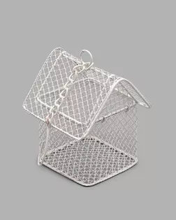 Домик Y-7710 ажурный(7х7х10), металл., белый арт. АРС-62084-1-АРС0001263087