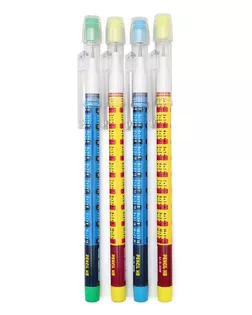 70803 Набор карандашей сегментных 0,5 мм 'Таблица умножения' с ластиком, 4 шт арт. АРС-49230-1-АРС0001268695