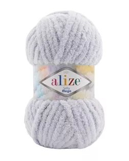 Пряжа ALIZE 'Softy Mega' 100гр. 70м (100% микрополиэстер) (416 светло-серый) арт. АРС-44896-1-АРС0001271959