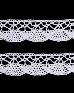 Кружево х/б 20 мм*9,14м (белоснежный) арт. АРС-57710-1-АРС0001285441