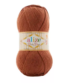 Пряжа Alize 'Baby Best' 100г 240м (10% бамбук, 90% акрил) с эффектом АНТИПИЛЛИНГ (572 медно-коричневый) арт. АРС-56848-1-АРС0001286792