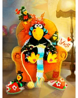 ПЛДК-1467 Набор для создания текстильной игрушки серия Домовенок и компания 'Ворона-Уютница' арт. АРС-55976-1-АРС0001287173