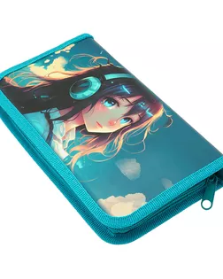 LAMARK0054 Пенал 'Тишина', 1 отд., 115х205х30 мм, на молнии, soft touch арт. АРС-59952-1-АРС0001294114