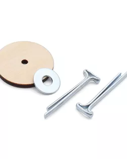 Набор креплений: диск фанеры 25мм (30шт), Т-шплинт 2,5*25мм (15шт), шайба 4*12мм (30шт) арт. АРС-59088-1-АРС0001294181