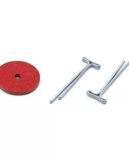 Набор креплений: диск фибры 15мм (40шт), Т-шплинт 1,6*20мм (20шт) арт. АРС-59096-1-АРС0001294189