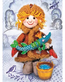 ПЛДК-1476 Набор для создания текстильной игрушки серия Домовёнок и компания 'Емеля' арт. АРС-59982-1-АРС0001295087