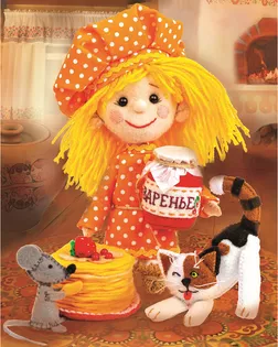 ПЛДК-1475 Набор для создания текстильной игрушки серия Домовёнок и компания 'Блинник' арт. АРС-59983-1-АРС0001295088