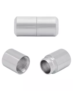 Фиксатор для шнурков, пара, d=8мм, 1,8см, цвет серебристый арт. АРС-61088-1-АРС0001299941