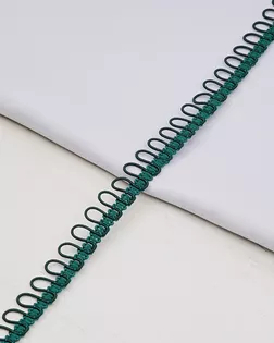 13-7735 Тесьма декоративная с петлями 1,5см* 18,29м (темно-зеленый) арт. АРС-62754-1-АРС0001302121