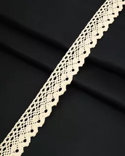 J-51 Тесьма лен 2,5см*13,72м (молочный) арт. АРС-63868-1-АРС0001302132