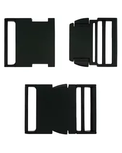 TBY-7783 Пряжка-фастекс металл, 38мм ушко, 62x42мм, упак(6шт) (матовый черный) арт. АРС-62434-1-АРС0001304776