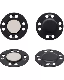 MG03 Кнопка магнитная пришивная 21мм, упак(10шт) (матовый черный) арт. АРС-63317-1-АРС0001304784