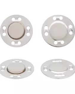 MG03 Кнопка магнитная пришивная 21мм, упак(10шт) (серебристый) арт. АРС-63319-1-АРС0001304786