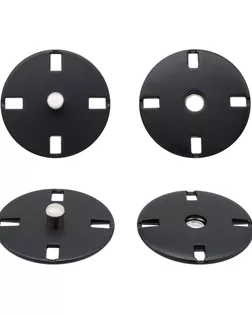 KN13 Кнопка пришивная металлическая 21мм, упак(10шт) (матовый черный) арт. АРС-63333-1-АРС0001304801