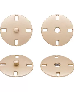 KN13 Кнопка пришивная металлическая 21мм, упак(10шт) (матовый золотой) арт. АРС-63334-1-АРС0001304802