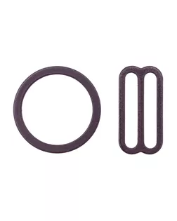 28800 Набор металлической фурнитуры для бюстгальтера цв.076 сливовое вино: кольцо d-18 мм -4 шт, регулятор 19 мм-4 шт арт. АРС-63432-1-АРС0001308408