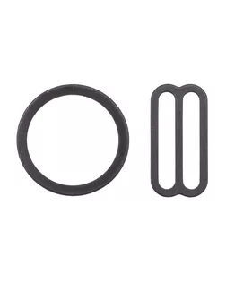 27761 Набор металлической фурнитуры для бюстгальтера цв.111 шок.корич.: кольцо d-18 мм -4 шт, регулятор 19 мм-4 шт арт. АРС-63435-1-АРС0001308414