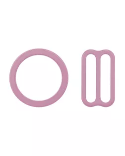 27809 Набор металлической фурнитуры для бюстгальтера цв.1381 сирень: кольцо d-14 мм -4 шт, регулятор 15 мм-4 шт арт. АРС-63438-1-АРС0001308421